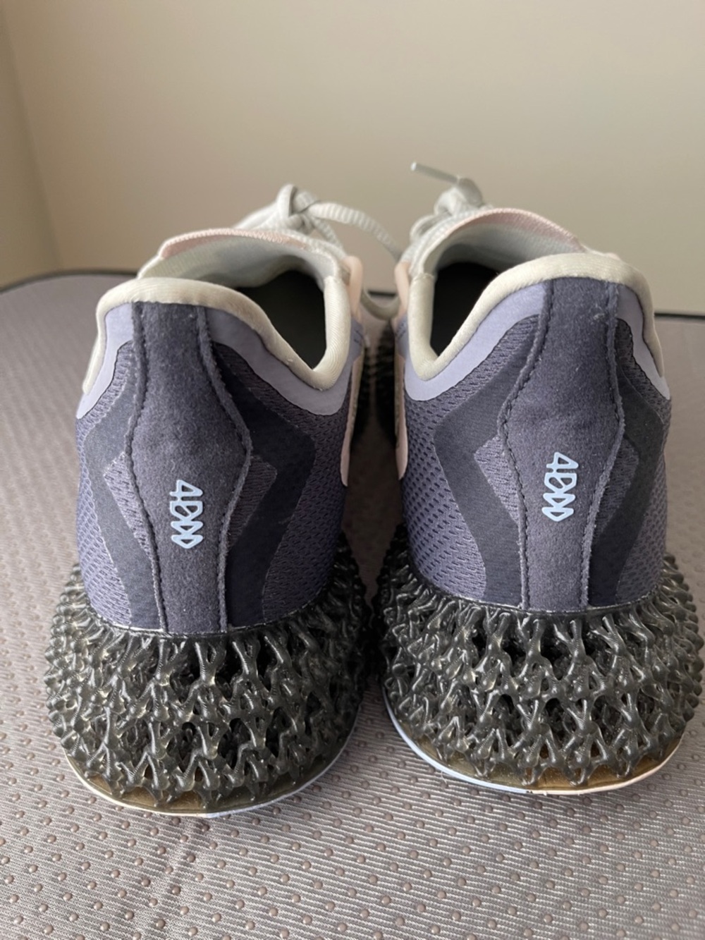 adidas Women's Sneakers in Light Gray, Blue & Pale Pink - Picture 4 of 8